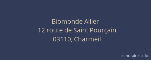 Biomonde Allier