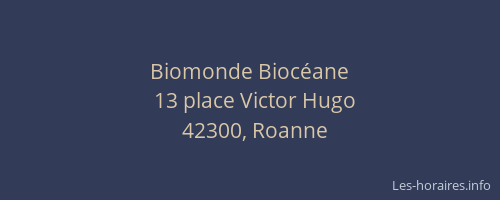Biomonde Biocéane