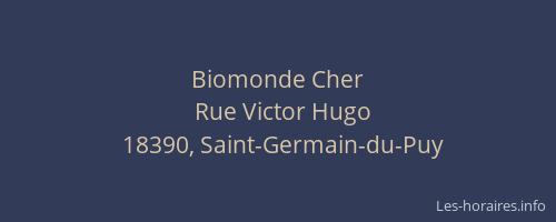 Biomonde Cher