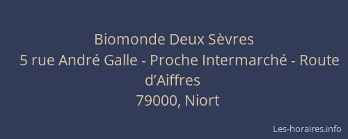 Biomonde Deux Sèvres