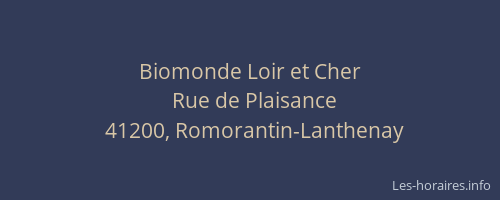 Biomonde Loir et Cher