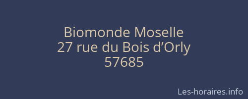 Biomonde Moselle