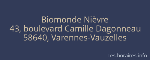 Biomonde Nièvre