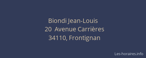Biondi Jean-Louis