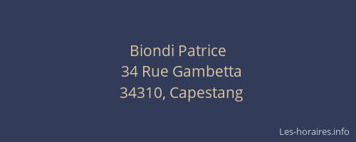 Biondi Patrice