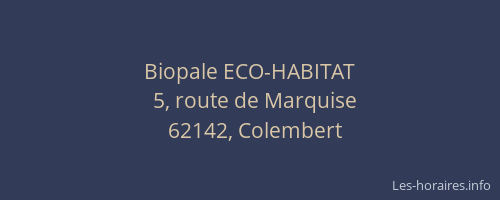Biopale ECO-HABITAT