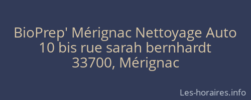 BioPrep' Mérignac Nettoyage Auto