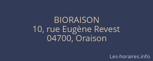BIORAISON