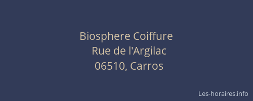 Biosphere Coiffure