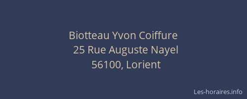 Biotteau Yvon Coiffure