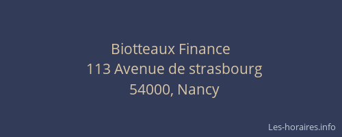 Biotteaux Finance