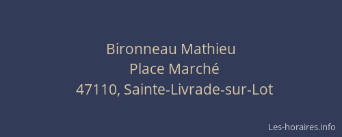Bironneau Mathieu