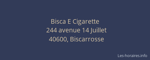 Bisca E Cigarette