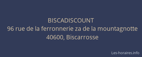 BISCADISCOUNT