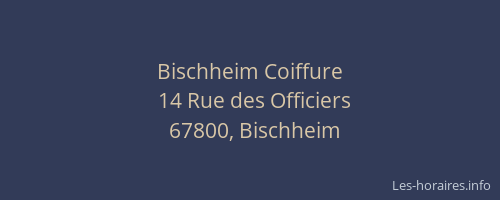 Bischheim Coiffure