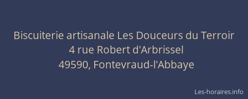 Biscuiterie artisanale Les Douceurs du Terroir