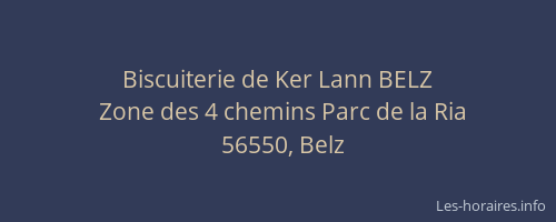 Biscuiterie de Ker Lann BELZ