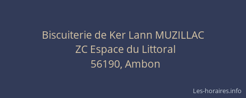 Biscuiterie de Ker Lann MUZILLAC