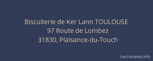 Biscuiterie de Ker Lann TOULOUSE