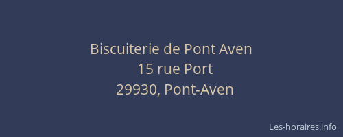 Biscuiterie de Pont Aven