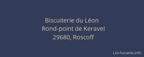 Biscuiterie du L&eacute;on