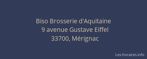 Biso Brosserie d'Aquitaine
