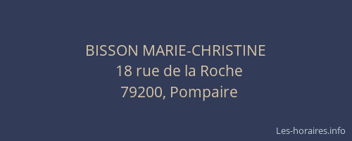 BISSON MARIE-CHRISTINE