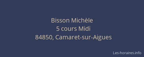 Bisson Mich&egrave;le