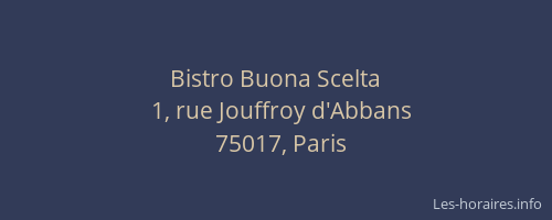 Bistro Buona Scelta