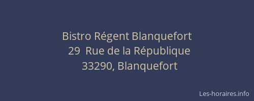Bistro Régent Blanquefort