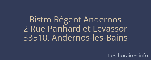 Bistro Régent Andernos