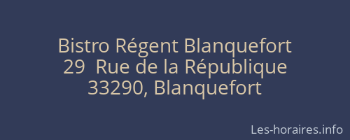 Bistro Régent Blanquefort