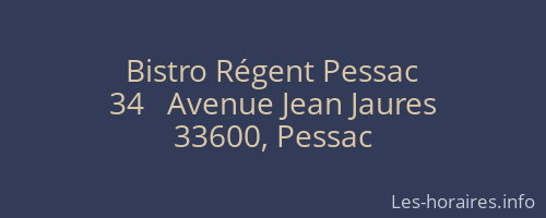 Bistro Régent Pessac