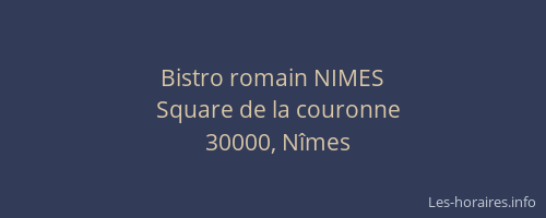 Bistro romain NIMES