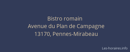 Bistro romain