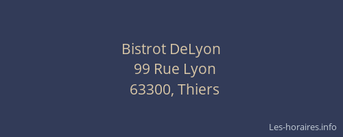 Bistrot DeLyon