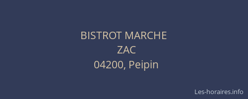 BISTROT MARCHE