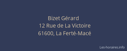 Bizet G&eacute;rard
