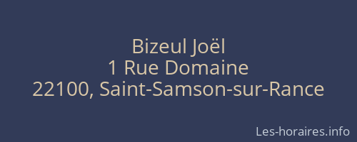 Bizeul Joël