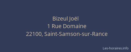 Bizeul Jo&euml;l