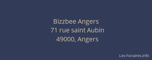 Bizzbee Angers