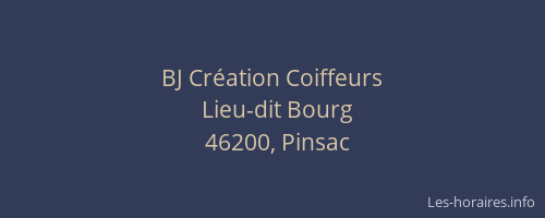 BJ Cr&eacute;ation Coiffeurs