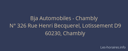 Bja Automobiles - Chambly