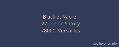 Black et Nacre