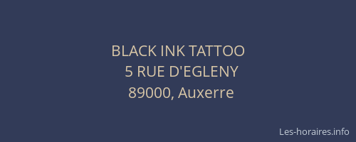 BLACK INK TATTOO