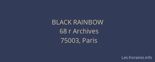BLACK RAINBOW