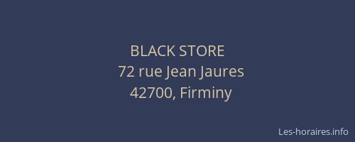 BLACK STORE
