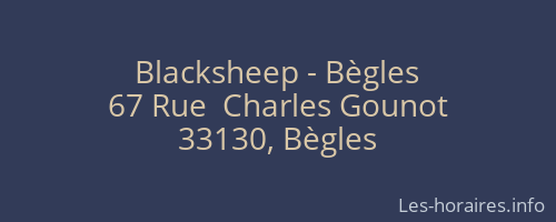 Blacksheep - Bègles