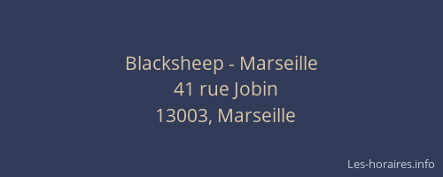 Blacksheep - Marseille