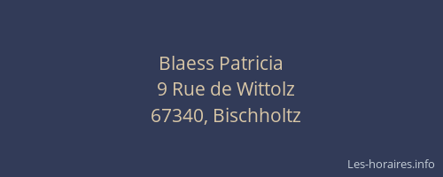 Blaess Patricia